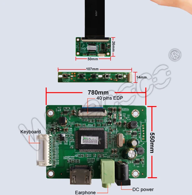 Hyte Y60 12.6 Inch IPS Long Strip Bar LCD Display 1920*515 Resistive Touch  Screen EDP Controller Board Host AIDA64 Wisecoco - AliExpress