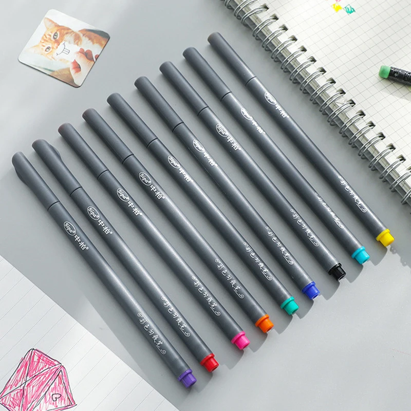 Sipa SR153 Colored Hook Line Pen 0.38mm Art Hand-painted Hook Line  Multifunction Pen 10Colors Stroke Comic Sketch Fineliner