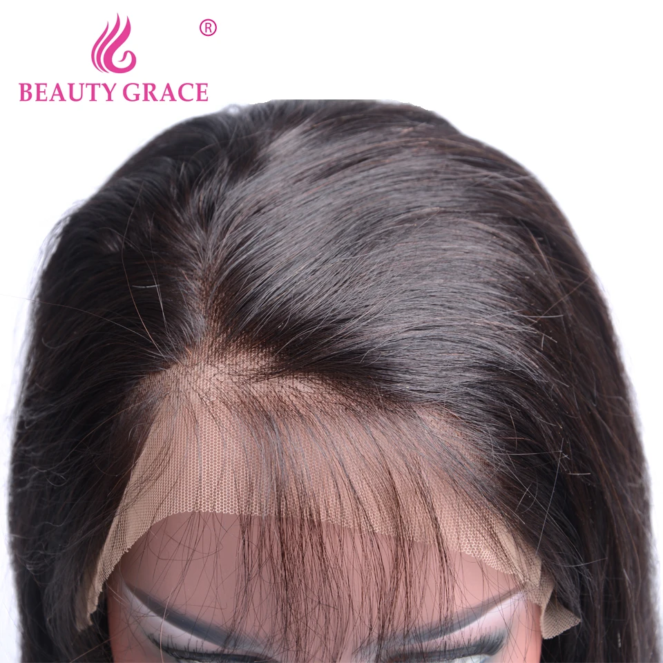 360 синтетический парик с волосами младенца бразильские прямые волосы не Реми фронтальные человеческие волосы парики для женщин отбеленные узлы
