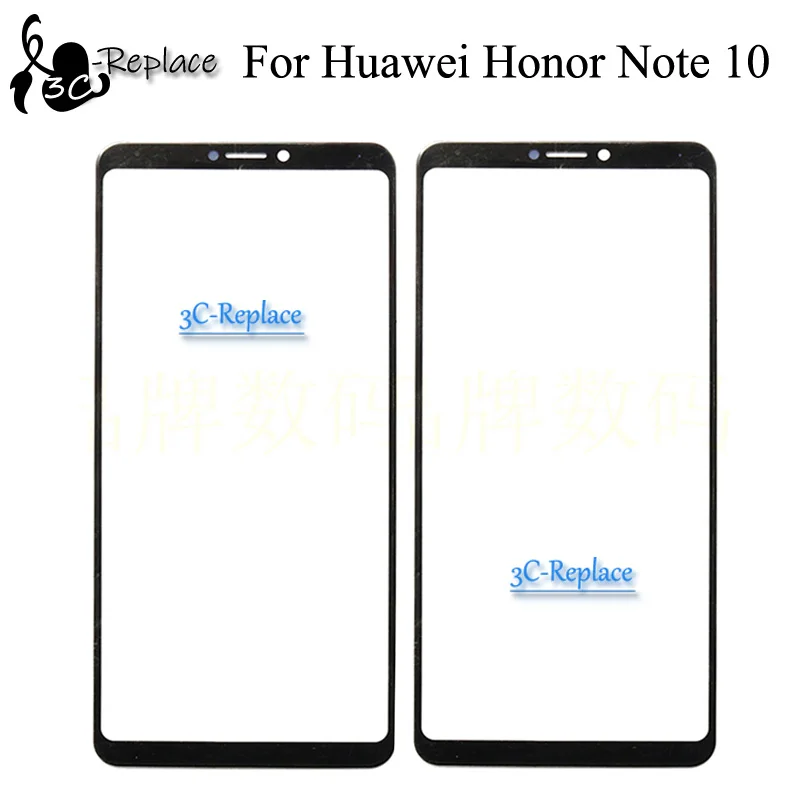 Черный 6,95 дюйма для huawei Honor Note 10 Замена переднего сенсорного экрана стекла внешнего объектива(без кабеля