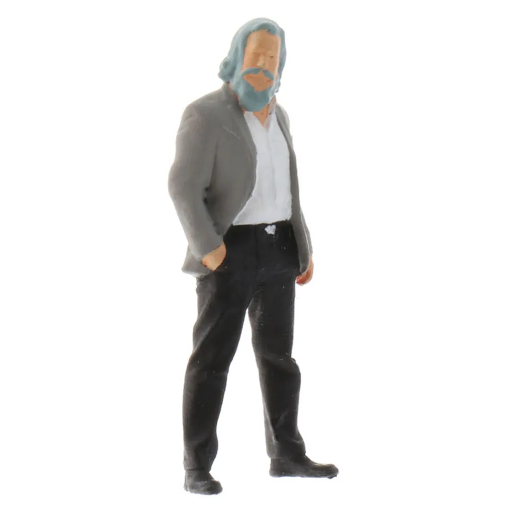 Standard Scale S 1:64 Resin Tiny People Figures Playset Street Diorama Layouts