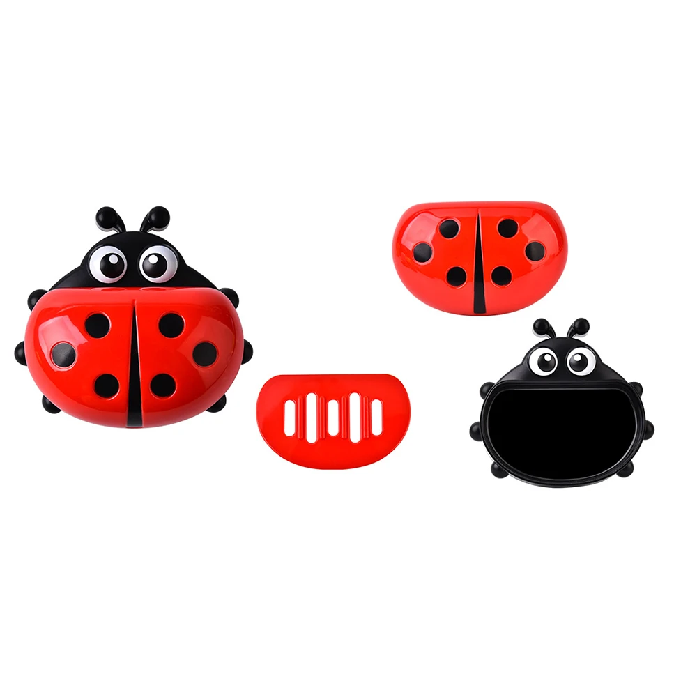 Держатель для зубной щетки в виде божьей коровки Suction Ladybird зубная паста Ванная комната комплекты бытовые товары комплект Семья инструменты