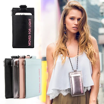 

Crossbody Zipper Mobile Phone Pouch Case For iPhone 11 Pro Max SE 2020 PU Leather Wallet Purse Bag Lanyard For Samsung Xiaomi