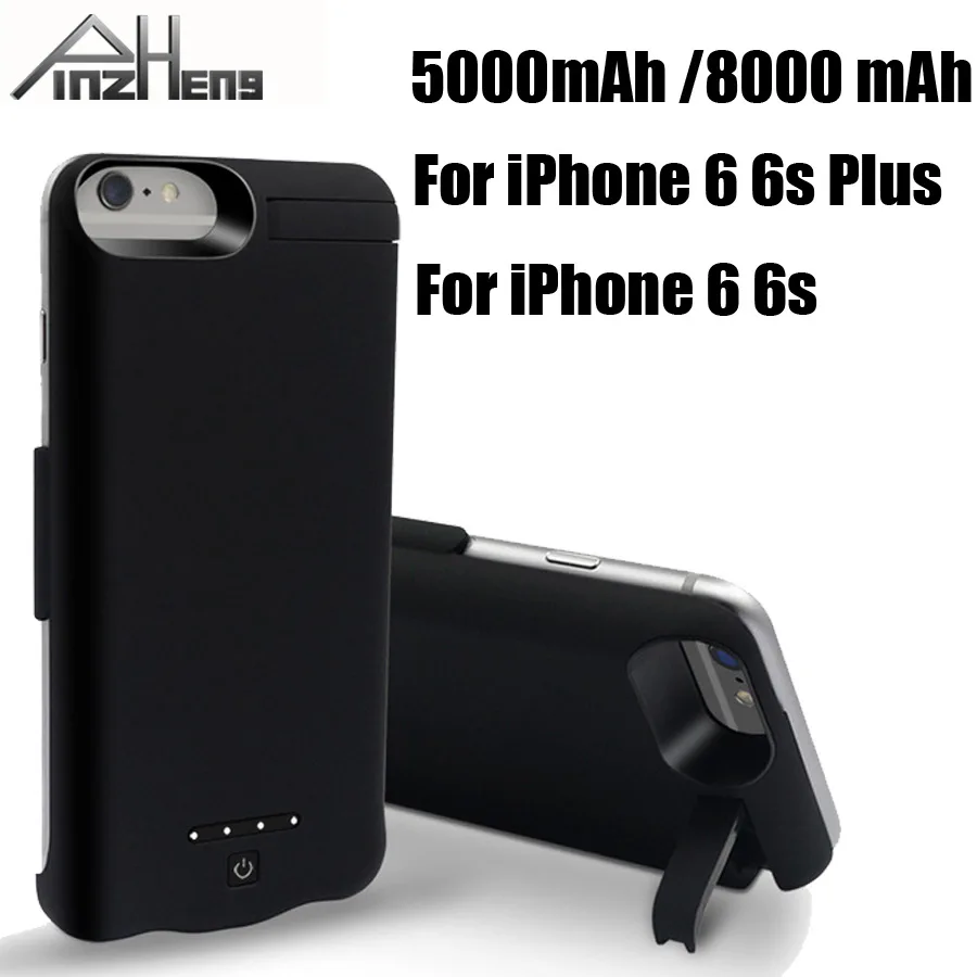 Чехол для зарядного устройства PINZHENG 5000/8000 mAh iPhone 6 6s Plus чехол внешний аккумулятор