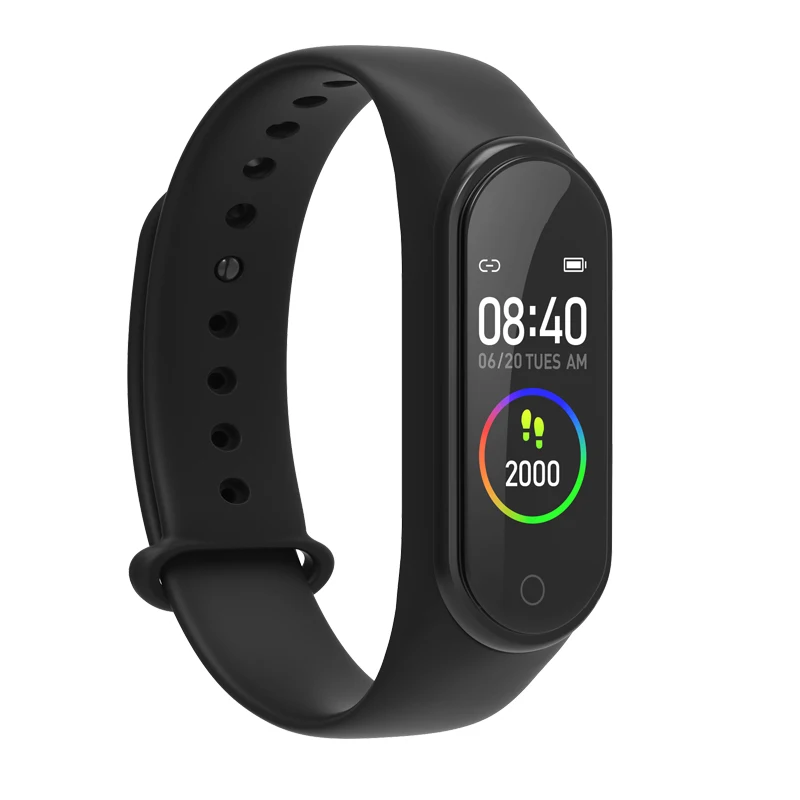 

Smart Band Waterproof Fitness Tracker Health Bracelet Blood Pressure Heart Rate Monitor for iOS Android Pink Watch PK Mi Band 4