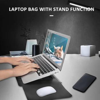 

Universal PU Leather Folding Bracket Laptop Case Liner Sleeve Laptop Notebook Computer Bag Cover Soft Ultra-thin