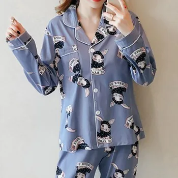

Women Pyjama Shorts Outfit Sleepwear Nightie Pyjamas Spring Autumn Winter Ladies Girls Pyjama Cartoon Worn Outside Pyjama Femme