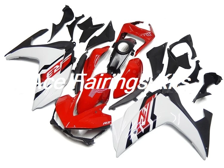 4 Подарки YZF R3 R25 ABS Инжекционный обтекатель комплект для Yamaha YZFR3 YZFR25 полный обтекатель красный белый