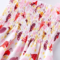 New Girls Summer Backless Romper Baby Lace-up Bloomer Jumpsuit Infant Easter Print Polyester Newborn Photography Costumes Props 5