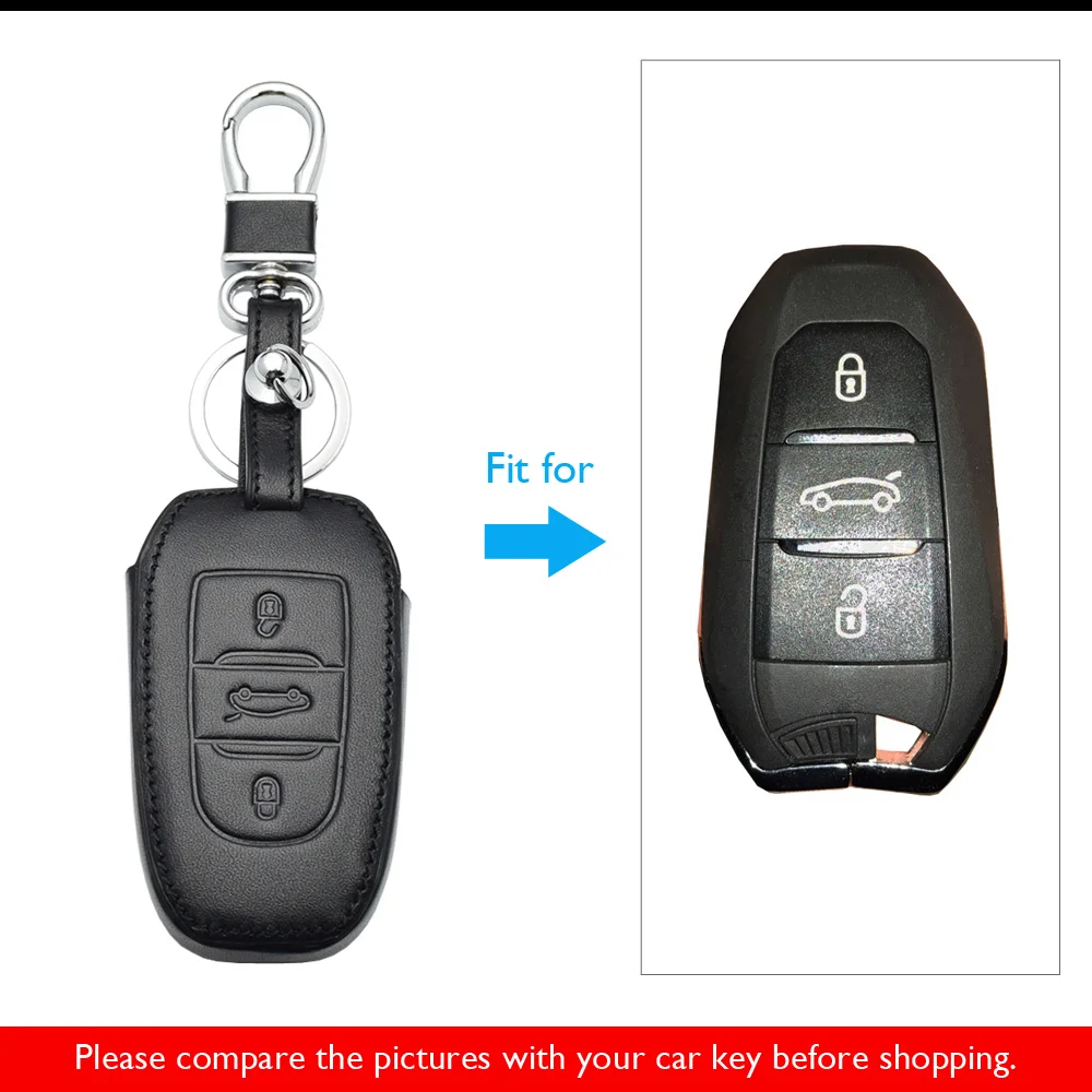 ATOBABI! Кожаный чехол для ключа автомобиля peugeot 508 301 2008 3008 4008 407 408 Citroen C5 C6 C4L кактус C3XR DS интеллектуальный пульт дистанционного управления Fob чехол