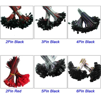 

100pairs 2pin 3pin 4pin 5pin 6pin JST LED Connectors Male And Female JST Plug Cable Connector for 5050 WS2811 WS2812 LED Strip