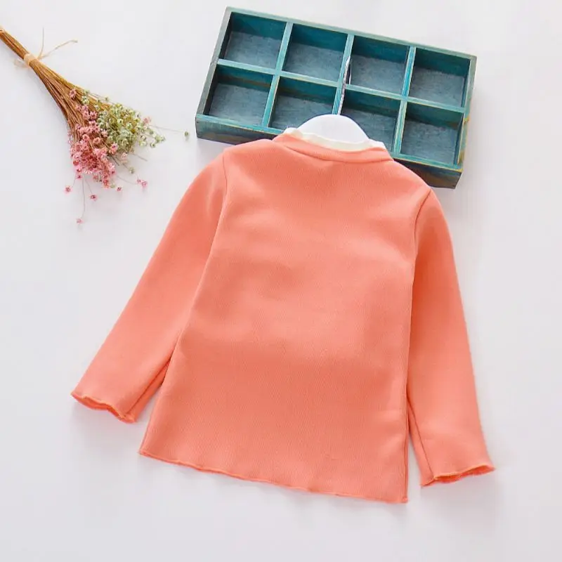 Winter Kid Baby Girl Long Sleeve Cartoon Cute Thicken Tops Casual Blouse Baby Girls Clothes