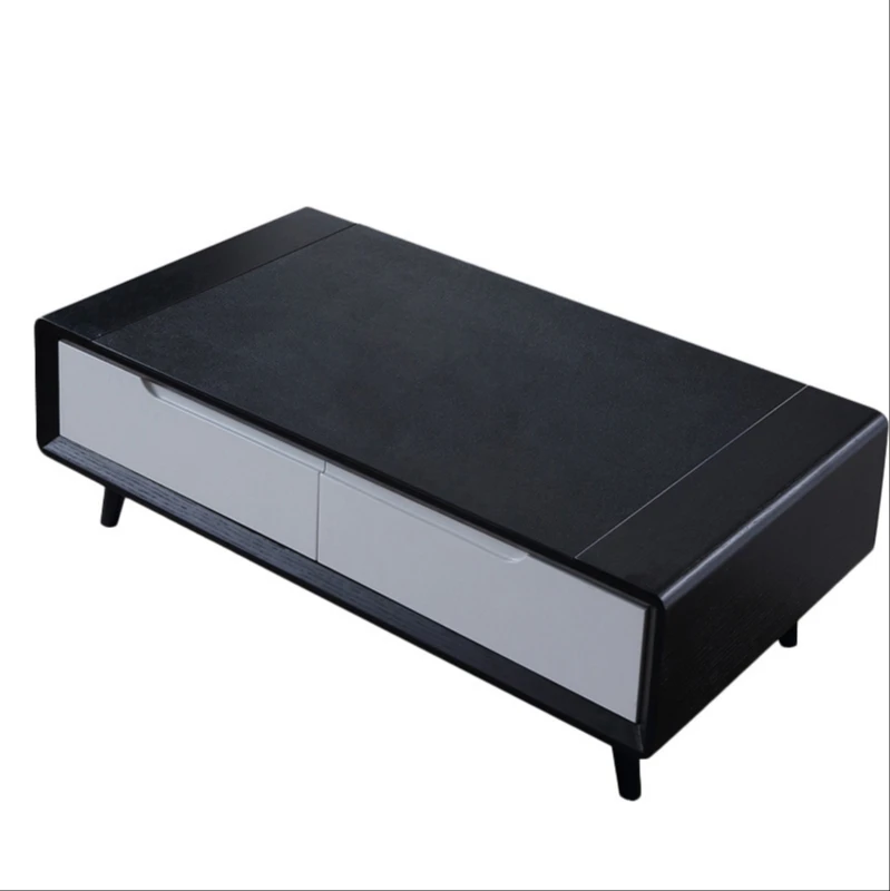 

Скандинавская деревянная тарелка из белого воска, чайный столик, простая мебель для гостиной, квадратный чайный столик без краски