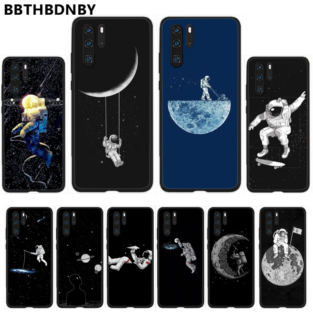 Moon Astronaut DIY Печатный чехол для телефона Huawei P9 P10 P20 P30 Pro Lite smart Mate 10 20 Y5 Y6 Y7 2018 2019 |