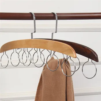 

Ring Hanger Organizer Multi-Function Simple Ties Belts Scarf Hanger Hook Rack Home Storage Drying Racks