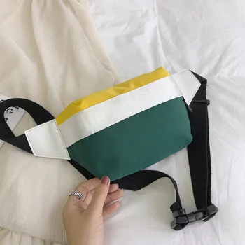 

Patchwork Canvas Waist Bag Women Luxury Brand Casual Waist Bag Women Waist Fanny Packs Belt Bags Luxury Sac Banane Femme Bolsa