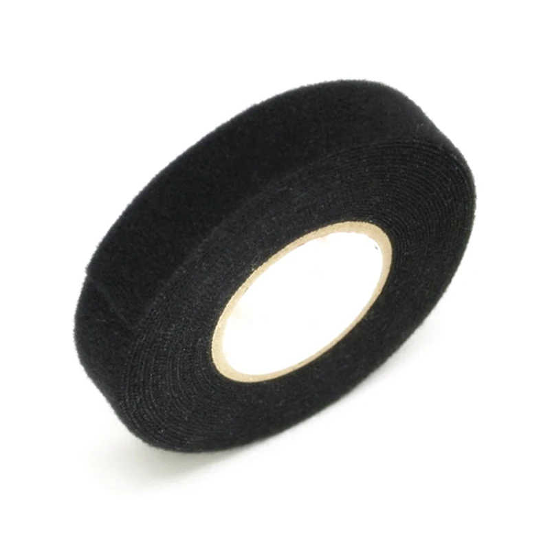 Многоцелевой матерчатая тканевая лента проводка черная лента защита кабеля Флокирование 19 мм x 15 м ремесло