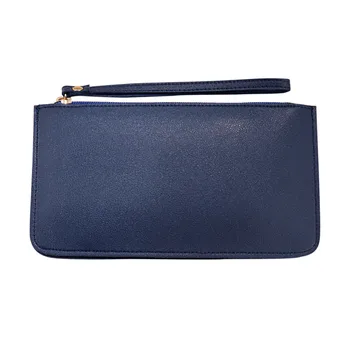 

Woman Soft Face Double Wallet Large Capacity Coin Purse Student Clutch Bag Student Clutch Bag Zip Key Wallet Simple coin purse #