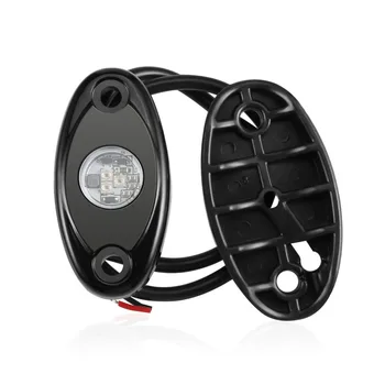 

2018 Creative 2 pcs 2 inch Screen Waterproof IP67 9W 10-36V 3 LEDs Auto Car Decoration Rock Light Multi Function Indicator