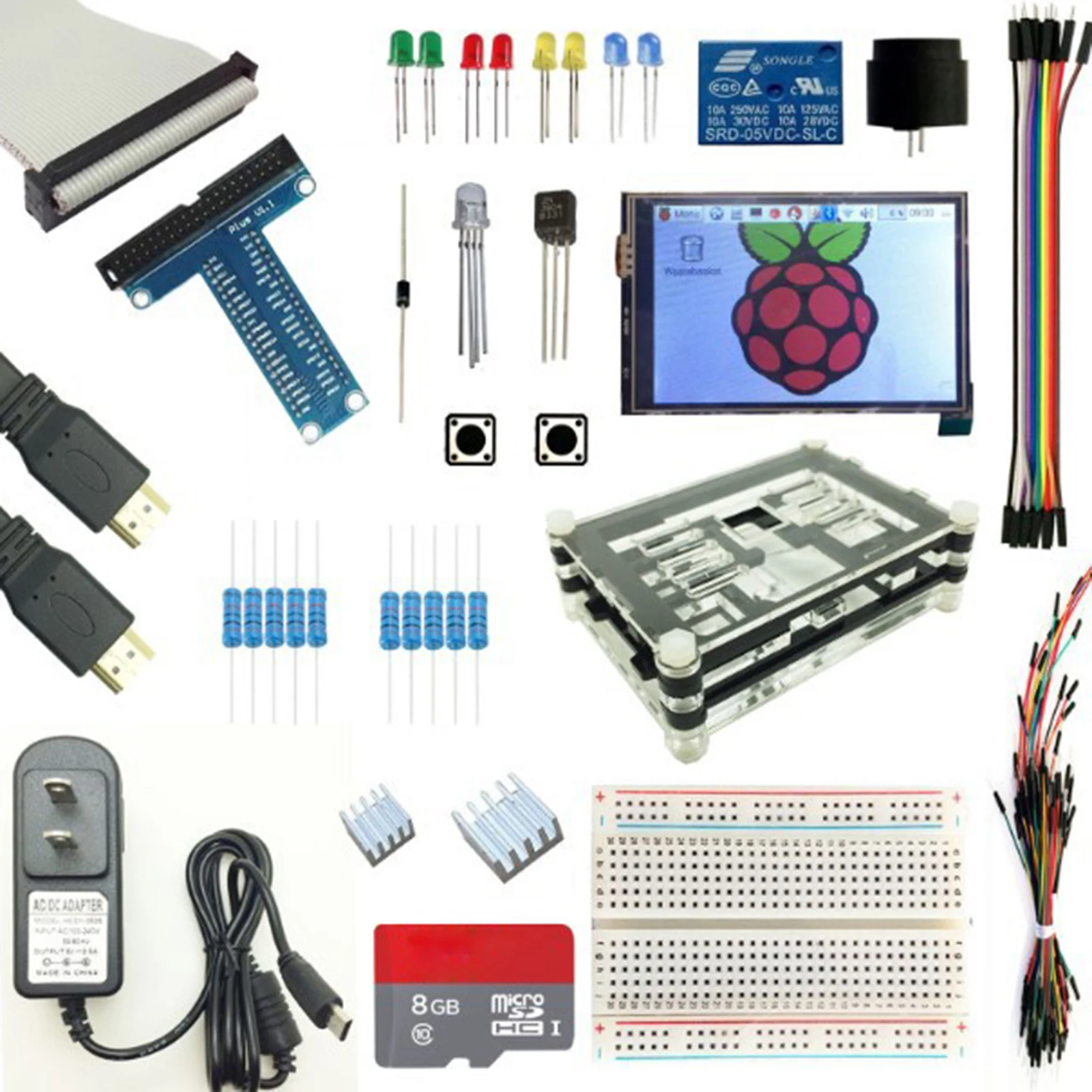 3 5 дюймов HDMI сенсорный экран комплект для Raspberry Pi 3B B + (B Plus) без материнской платы |