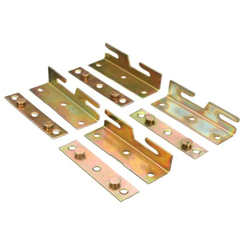

Bed Rail Bracket 2.0mm Furniture Wood Bed Rail Bracket Fitting Snap Connectors Mount Hole Tool Parts Accessories
