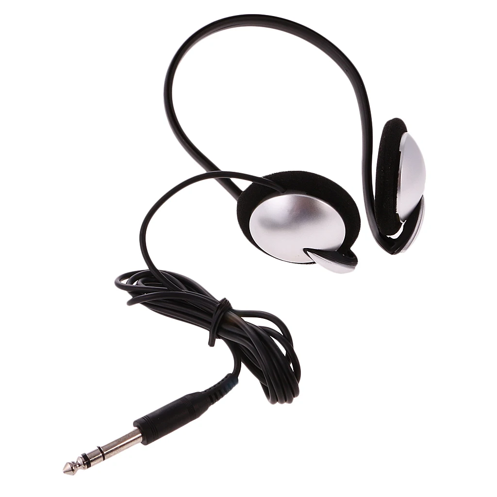 6.3mm Plug Studio Headphones DJ Stereo Headphones Studio Monitor Gaming Headset For TV Phones PC Electronic Piano Headset