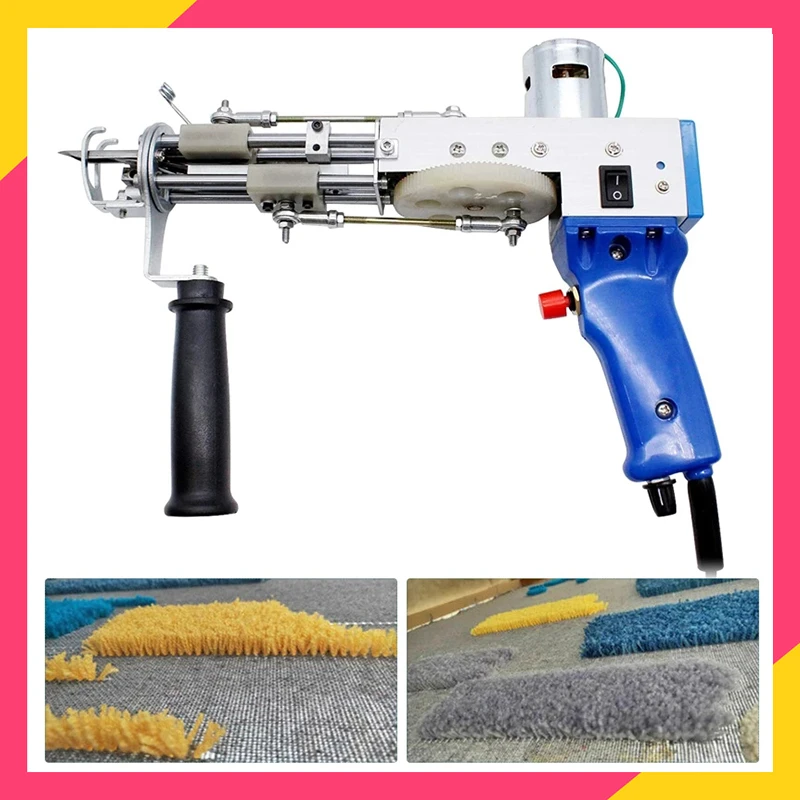 110/220V тафтинговый пистолет Electric Hand Carpet Rug Tufting Gun Weaving Flocking Machines Cut Pile Knitting Machine