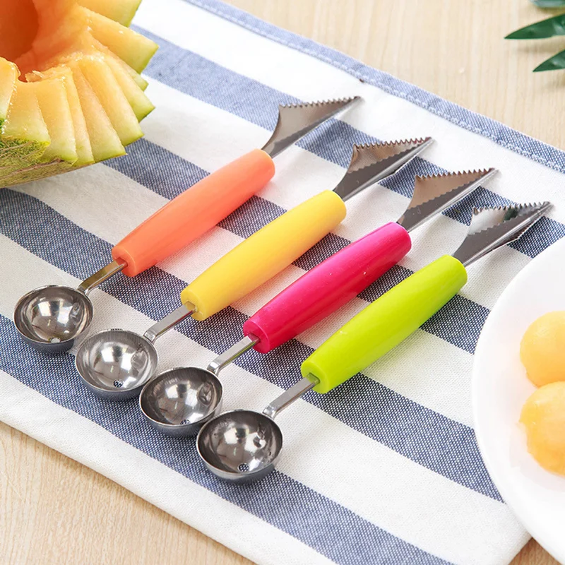 

Fruit Platter Carving Knife Melon Spoon Ice Cream Scoop Watermelon Kitchen Gadgets Accessories Slicer Tools Food Cutter