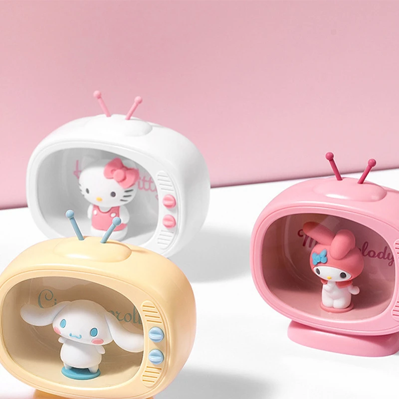 Sanrio Kawaii Tv Style Cinnamoroll My Melody ночной Светильник Hellokitty дети встают ночью