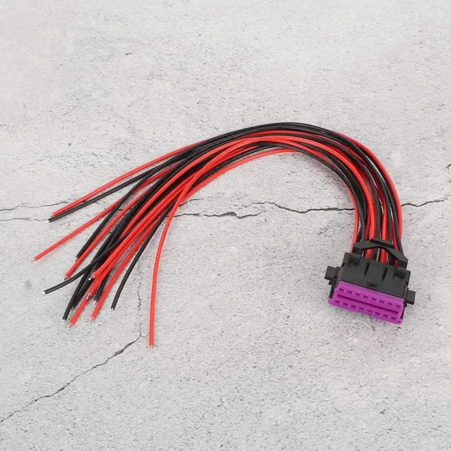 accessoire voiture OBD2 16Pin Male Connector Adapter Opening Female Cable for Extension Adapter Connecting Cable New