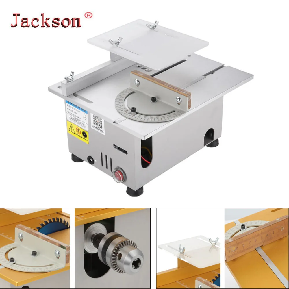 US $119.99 Multifunction T6 Mini Precision Table Saws DIY Wood Working Lathe Polisher Drilling Machine For Wooden Model Crafts