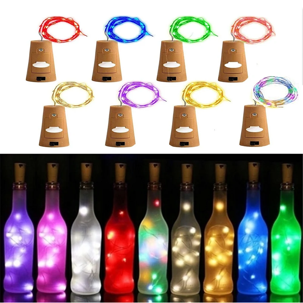 

Wine Bottle String LED Lights with Cork,Pumpkin Lantern Decorative Light LED Cork Lights for Copper Wire Bottle Lights for Party