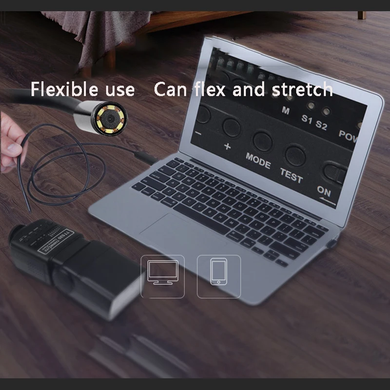 7 мм телескопическая Wifi эндоскоп камера полужесткая змея камера USB эндоскоп бороскоп Android эндоскоп для Iphone планшета