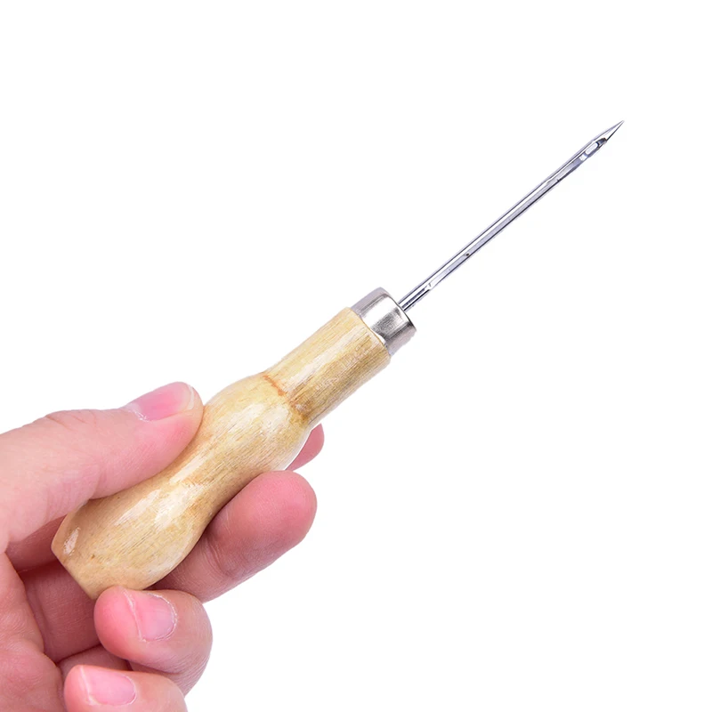 Комплект из 2 предметов плотной ткани нитки для шитья кожи обувь деревянной