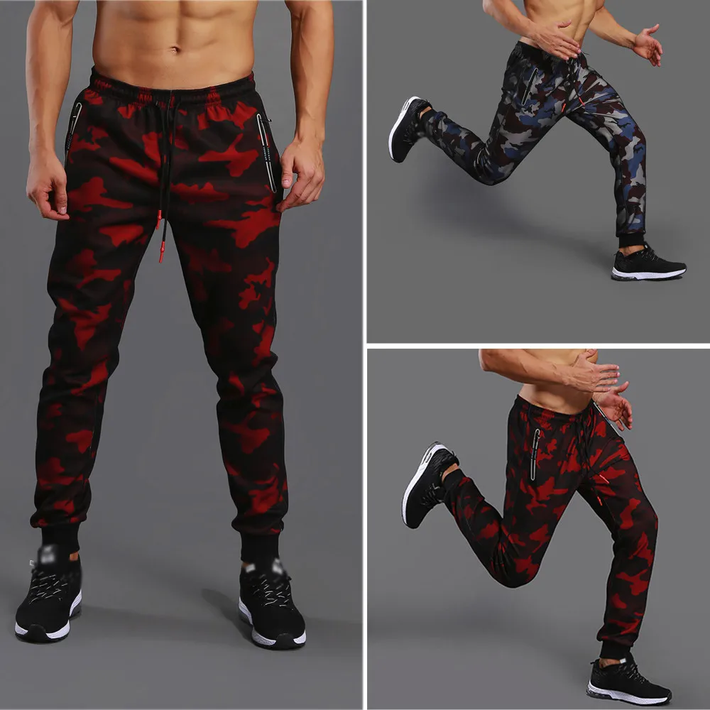 

1 PC Four Seasons Men Camouflage Pocket Overalls Casual Pocket Sport Drawstring Trouser Work Pants M0910