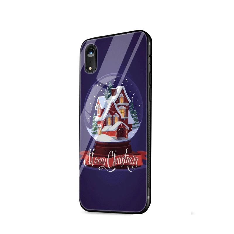 G11 Мобильный телефон чехол для iPhone 5 5S SE 6 6s 7 8 Plus iPhone 11 Pro 6P 7P 8 P X XS XR Max милый Рождественский лось снеговик - Цвет: G11