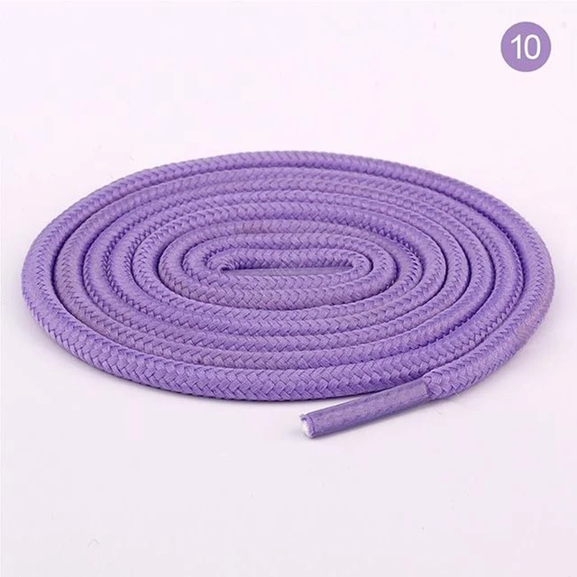 100cm/150cm Long of Round Shoelaces Shoe Strings Shoe Laces Cord Ropes for Boots Sneakers Unisex Rope Multi Color Waxed 10