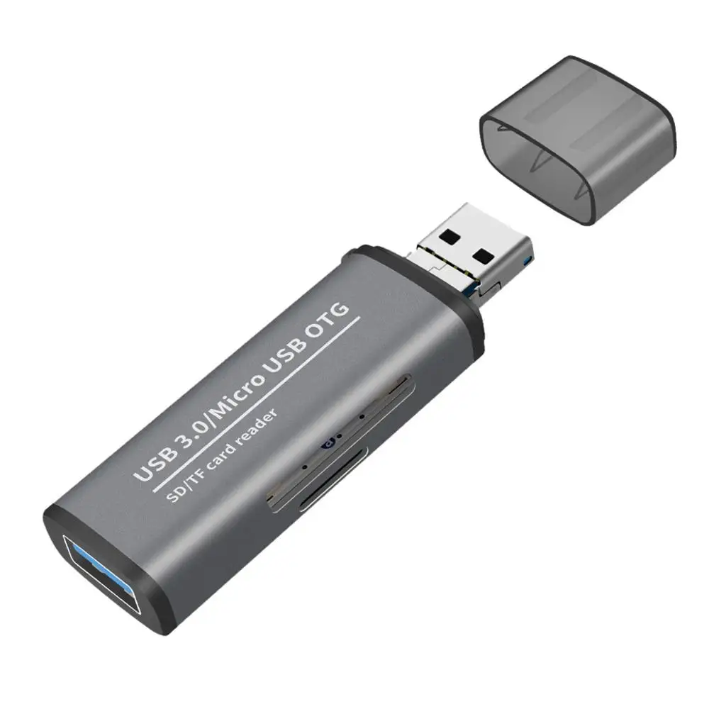 Портативный высокоскоростной type-C USB 3,1 Micro SD TF адаптер для чтения карт памяти для ПК ноутбук для смарт телефонный адаптер конвертер#723 - Цвет: USB