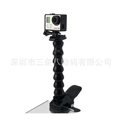 Hero4/3+ Flexible Clip Holder Serpentine Arm 7 Section Shark Mobile Phone Holder Superclamp Yi 4 kgopro Accessories
