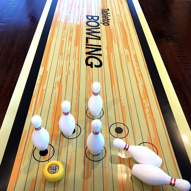 US $17.86 Table Bowling Shuffleboard Curling Board Game for Travel Bar School Training Family Puzzle Children