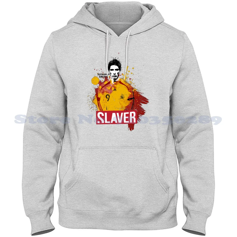 Slaver Fernando Var Streetwear Sport Felpa Con Cappuccio Slaver Media Graphic Vector Football Soccer 2014 Fernando Toris Spagna