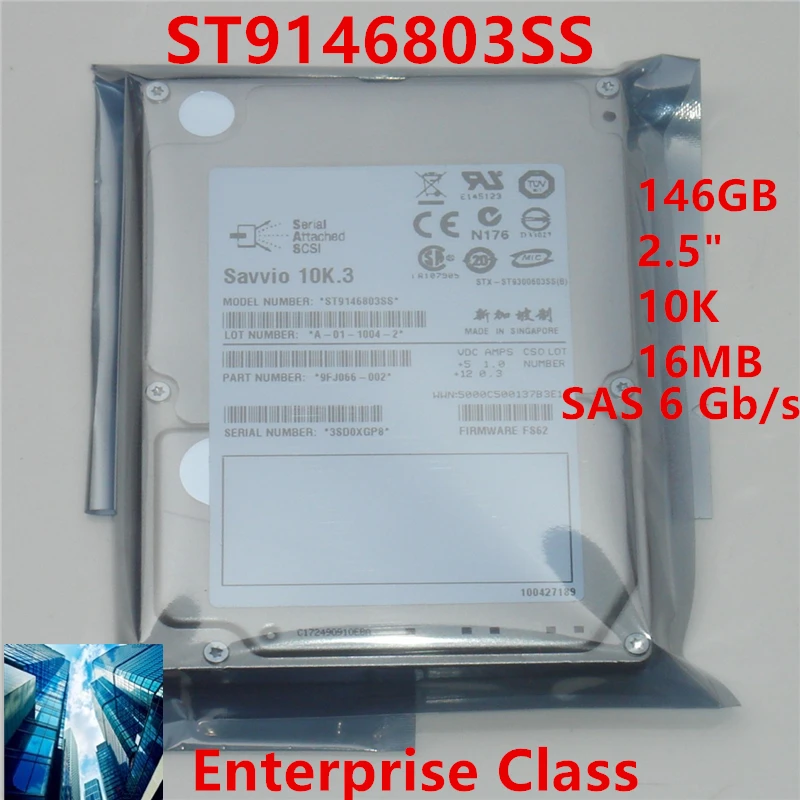 

New Original HDD For Seagate 146GB 2.5" 10K SAS 6 Gb/s 16MB 10000RPM For Internal HDD For Enterprise Class HDD For ST9146803SS