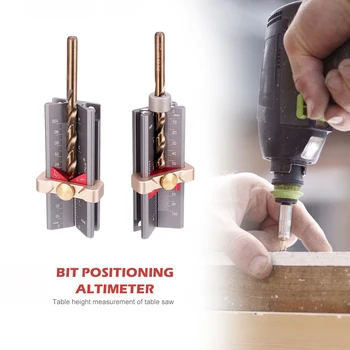 

Woodwork Depth Gauge Drill Stop Multi-function Measure Drill Point Angle Gauge Planer Saw Height Gauge Drill Tool
