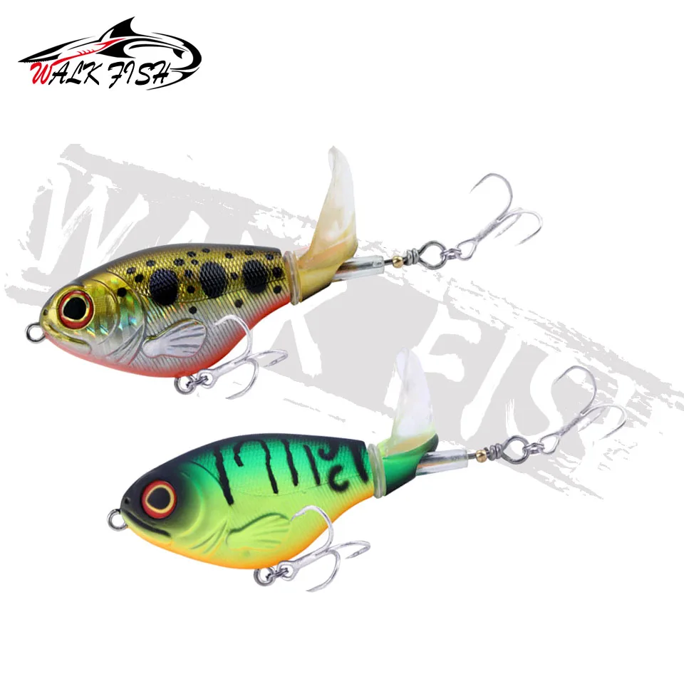 WALK FISH 75mm 17g Pencil lure Topwater spinner Fishing lures bass whopper  plopper frog swimbait trolling pesca whopper plopper