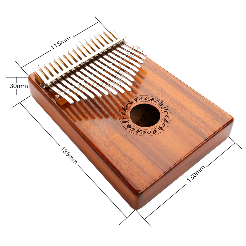 GECKO Kalimba 17 клавиш большой палец фортепиано и EVA высокопроизводительная защитная
