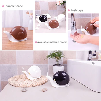 

120ml PP hand sanitizer lotion bottle travel makeup shampoo lotion bottle disinfectant can Cartoon snail shape baby bottles