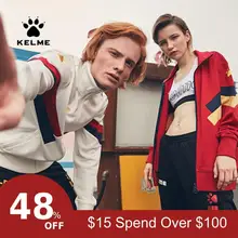 Kelme Спортивный Теплый Ретро Мода Досуг тренд куртка тренировочный костюм 3881328