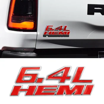 

1pcs 3D Chrome 6.4L HEMI Stickers Emblem Badge For Dodge RAM 1500 2500 3500 Durango Challenger For Jeep Grand Cherokee Wrangler