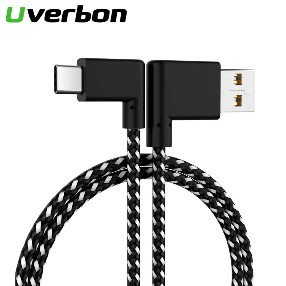 Кабель Micro USB с нейлоновой оплеткой 90 градусов 3 0|Кабели для мобильных телефонов| |