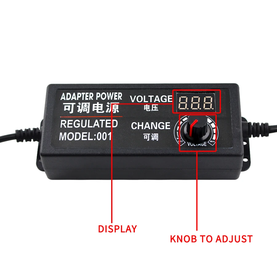 Регулируемый Мощность адаптер 3V 5V 6V 9V 12V 18V 24V 1A 2A 5A Питание адаптер Универсальный 220V в 12V адаптер переменного тока Регулируемый Зарядное устройство